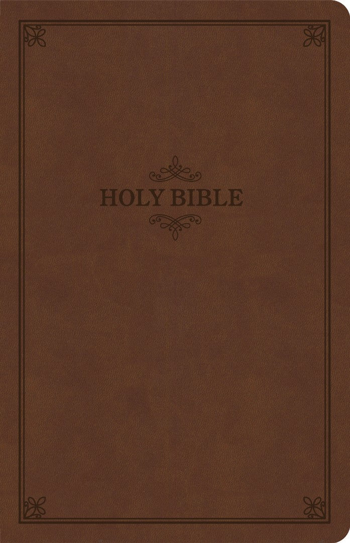 KJV Thinline Bible, Brown LeatherTouch, Value Edition - Re-vived