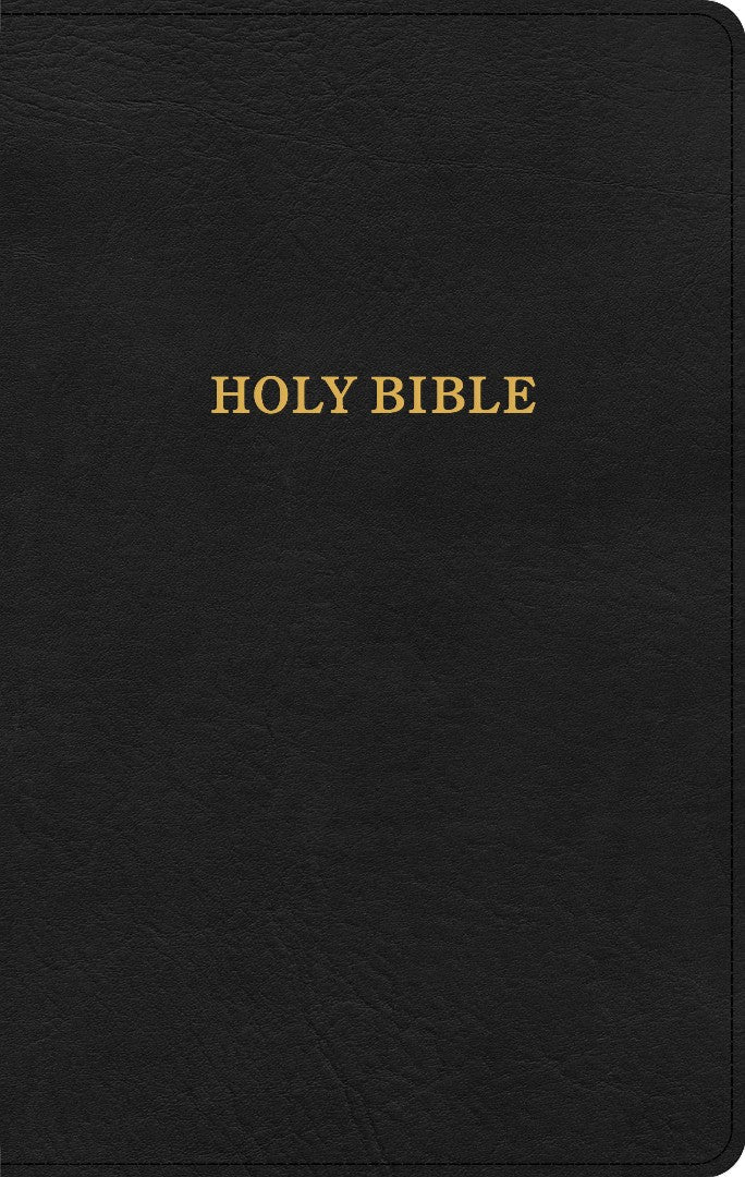 KJV Thinline Reference Bible, Black LeatherTouch - Re-vived