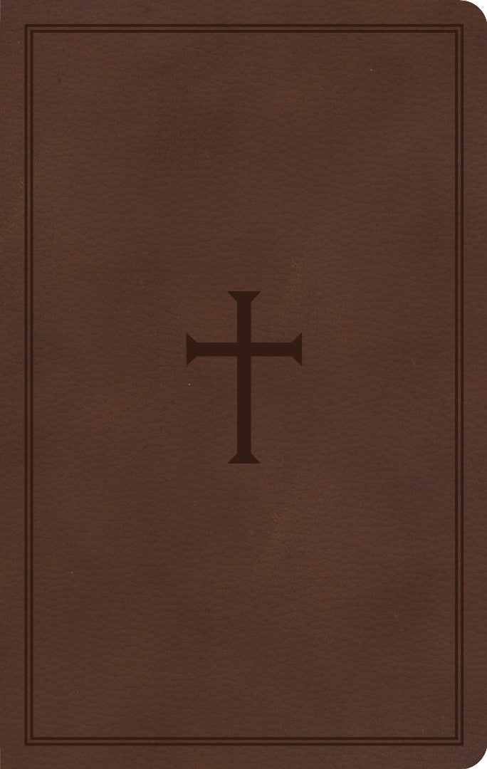 KJV Thinline Reference Bible, Brown LeatherTouch - Re-vived