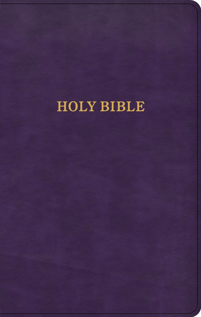 KJV Thinline Reference Bible, Purple LeatherTouch