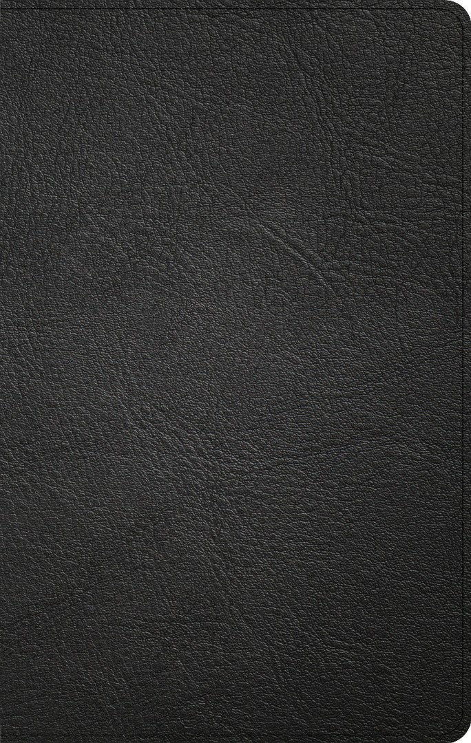 KJV Thinline Reference Bible, Black Genuine Leather, Indexed - Re-vived