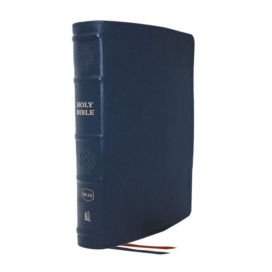 NKJV Single-Column Reference Bible, Blue, Comfort Print - Re-vived