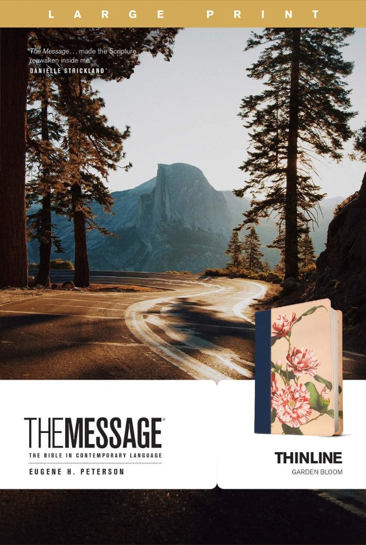 Message Thinline, Large Print, Garden Bloom - Re-vived