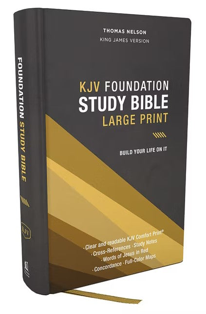 KJV Foundation Study Bible, Large Print, Red Letter, Indexed
