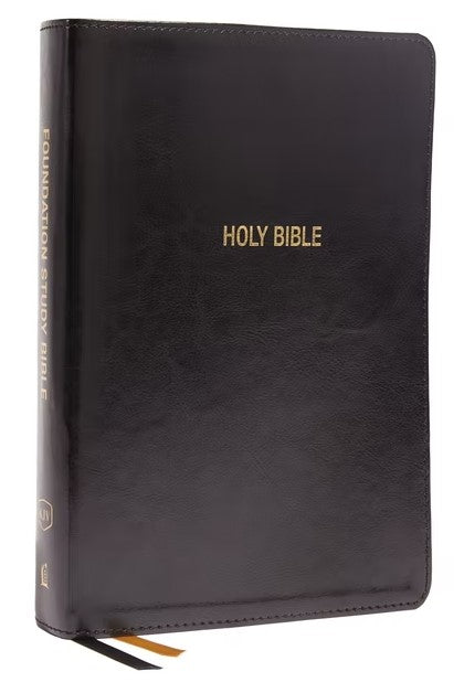 KJV Foundation Study Bible, Red Letter, Indexed, Black
