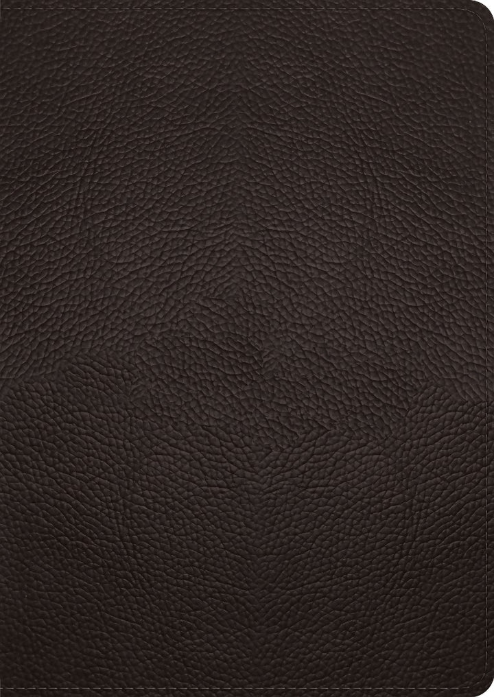 ESV Study Bible, Large Print, Buffalo Leather, Deep Brown