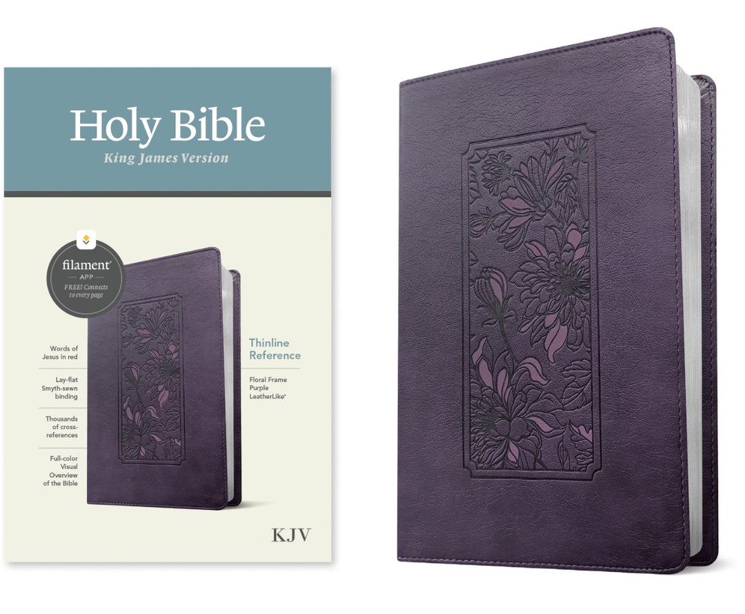 KJV Thinline Reference Bible, Filament Edition, Purple - Re-vived