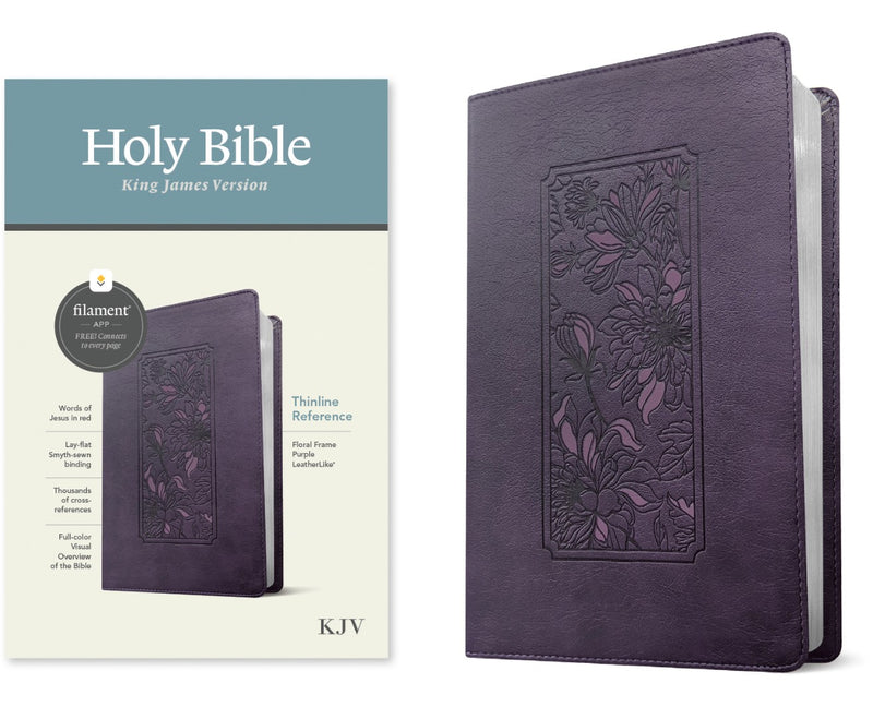 KJV Thinline Reference Bible, Filament Edition, Purple