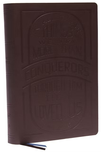 KJV Large Print Center-Column Reference Bible, Brown - Re-vived