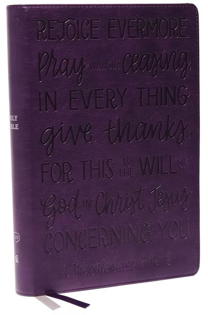 KJV Large Print Center-Column Reference Bible, Purple