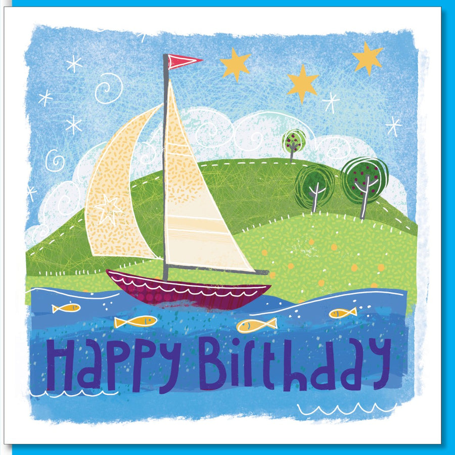 Birthday at Sea Greeting Card - Re-vived