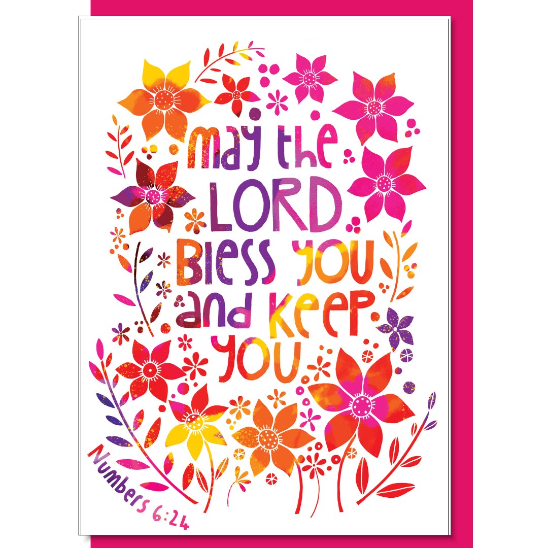 May the Lord Bless You Greetings Card - Re-vived