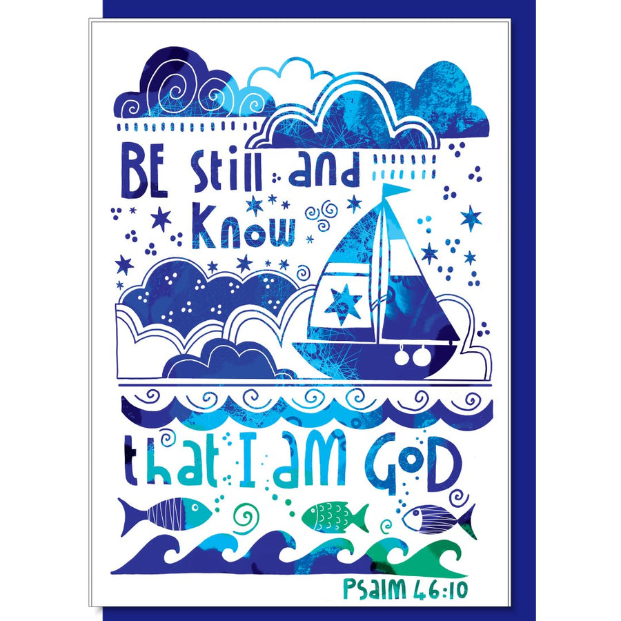 Be Still and Know Greetings Card - Re-vived