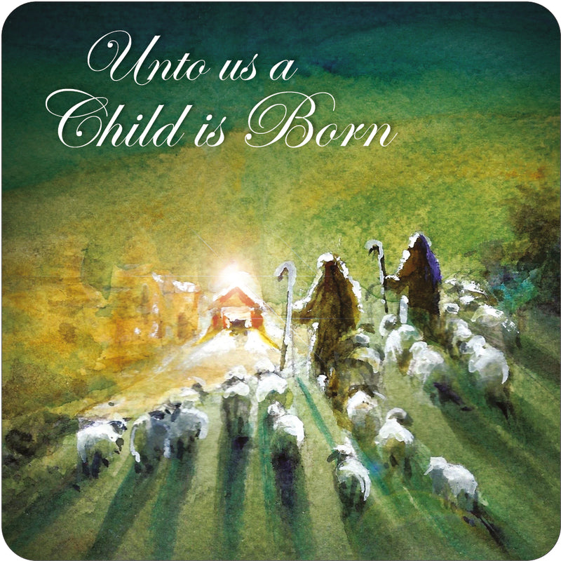 Shepherds Cork Christmas Coaster
