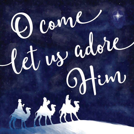 Compassion Charity Christmas Cards: Let us Adore (Pack of 10)