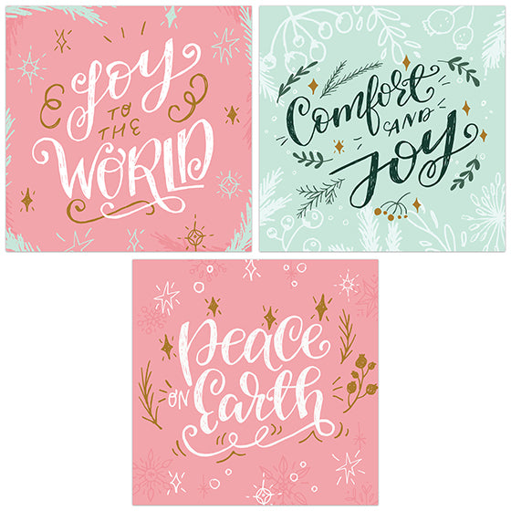 Compassion Charity Christmas Mini Cards: Pastels (Pack of 18)
