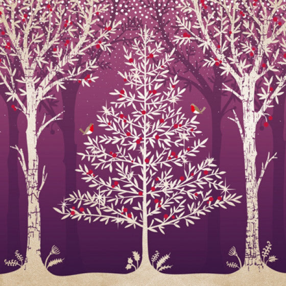 Christmas Cards: Winter Trees (Pack of 4) - Re-vived