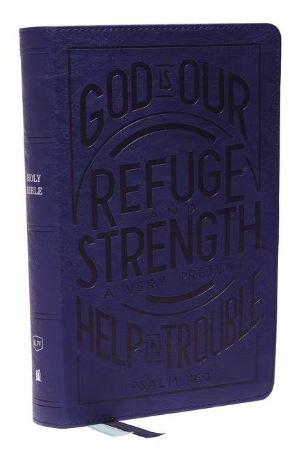 KJV, Personal Size Reference Bible, Leathersoft, Blue - Re-vived
