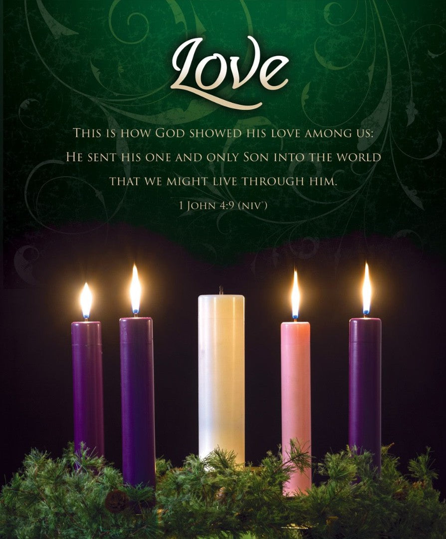 Love Advent Week 4 Large Bulletin (pack of 100) - Re-vived