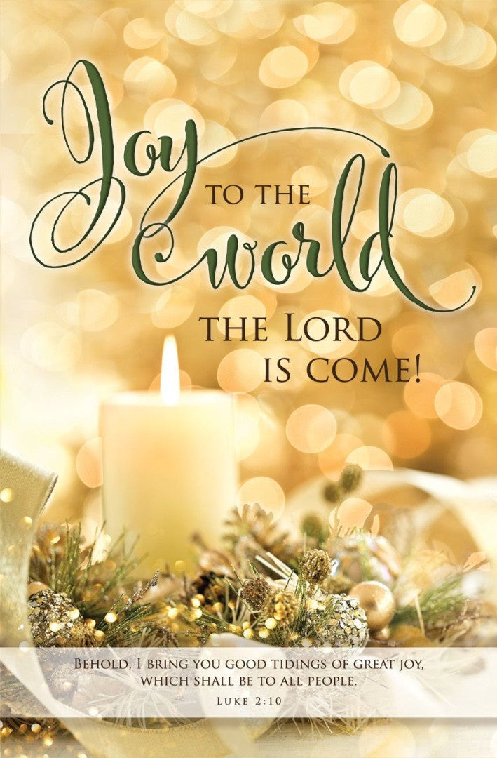 Joy to the World Christmas Bulletin (pack of 100) - Re-vived