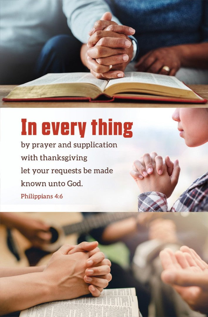 In Everything by Prayer Bulletin (pack of 100) - Re-vived