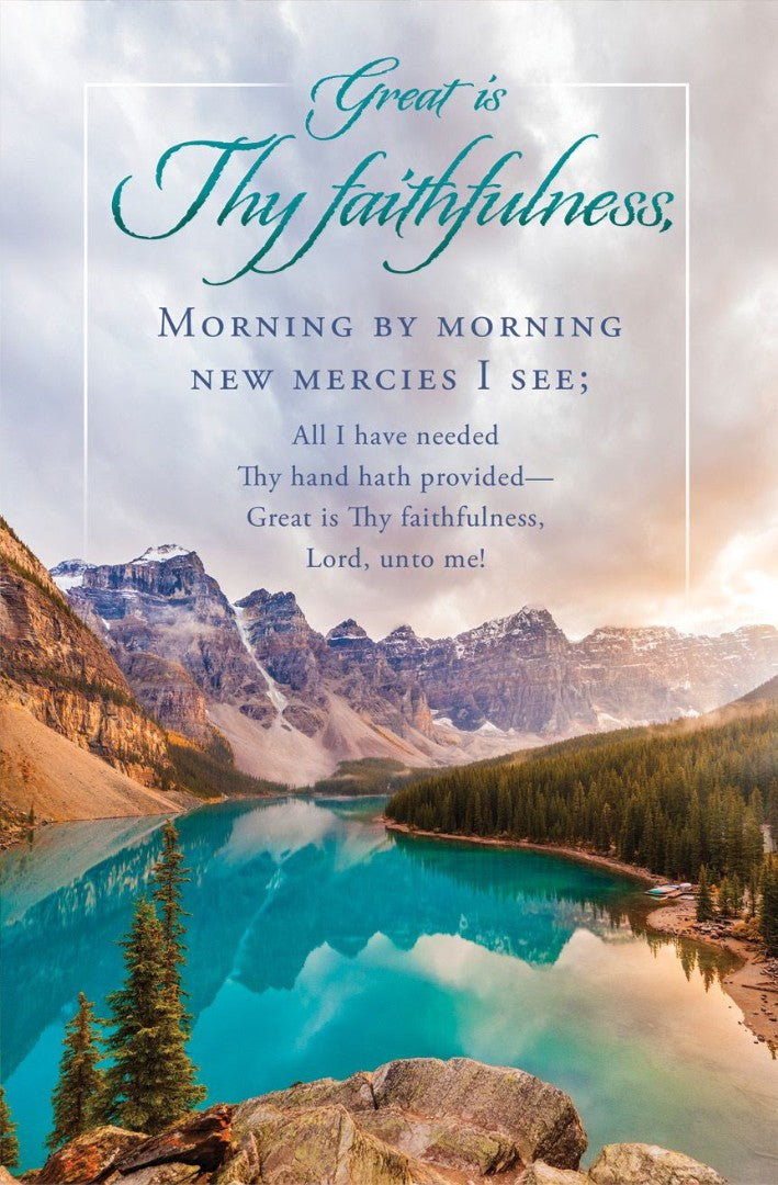 Great is Thy Faithfulness Bulletin (pack of 100) - Re-vived
