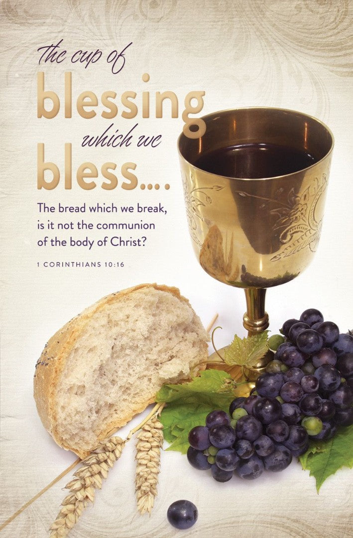 Cup of Blessing Communion Bulletin (pack of 100) - Re-vived