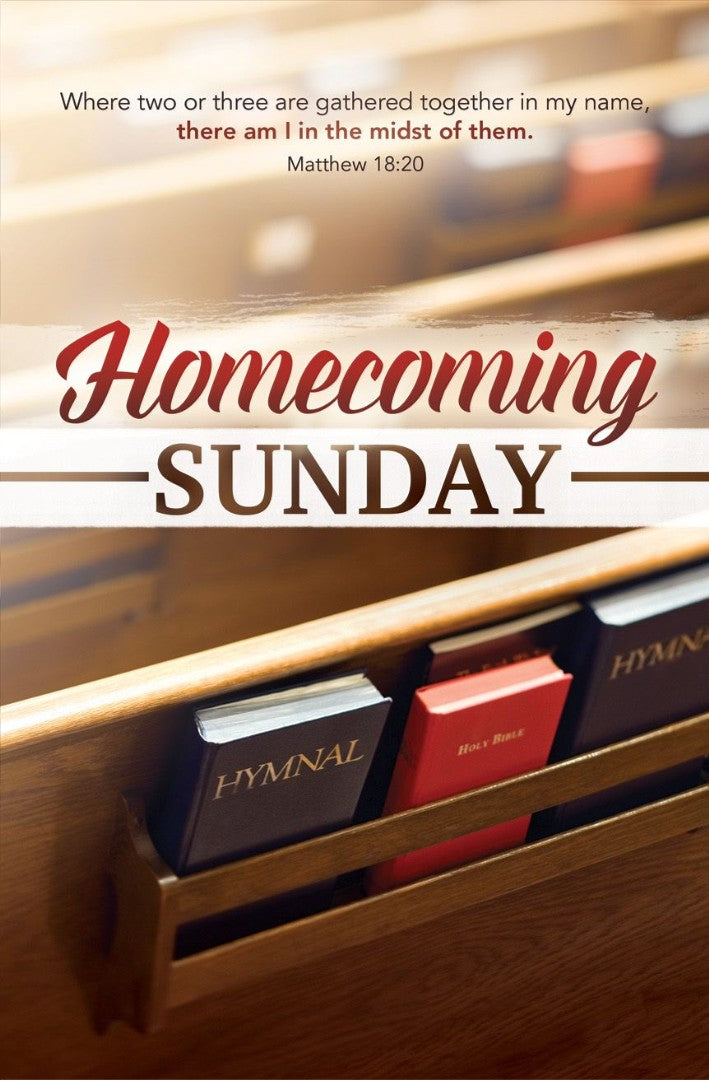 Homecoming Sunday Bulletin (pack of 100)