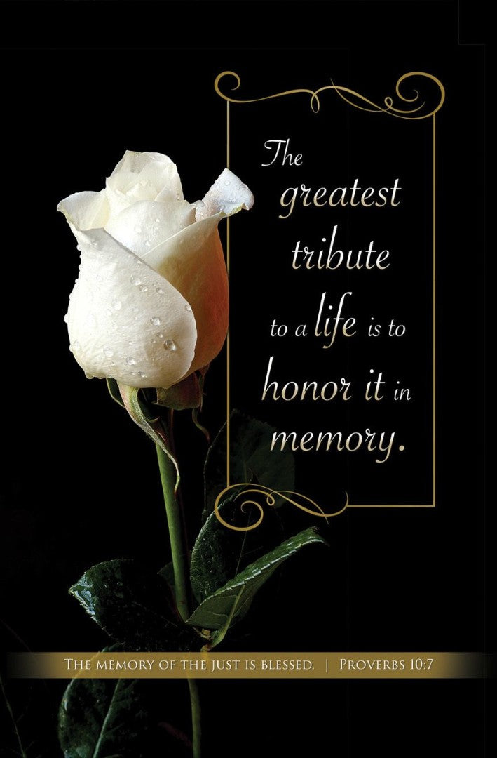 Greatest Tribute to Life Remembrance Bulletin (pack of 100) - Re-vived