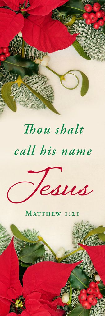 Thou Shalt Call His Name Jesus Bookmark (pack of 25) - Re-vived