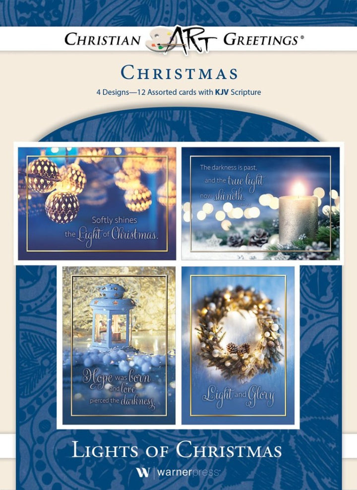 Lights of Christmas Boxed Christmas Cards (Box of 12) - Re-vived