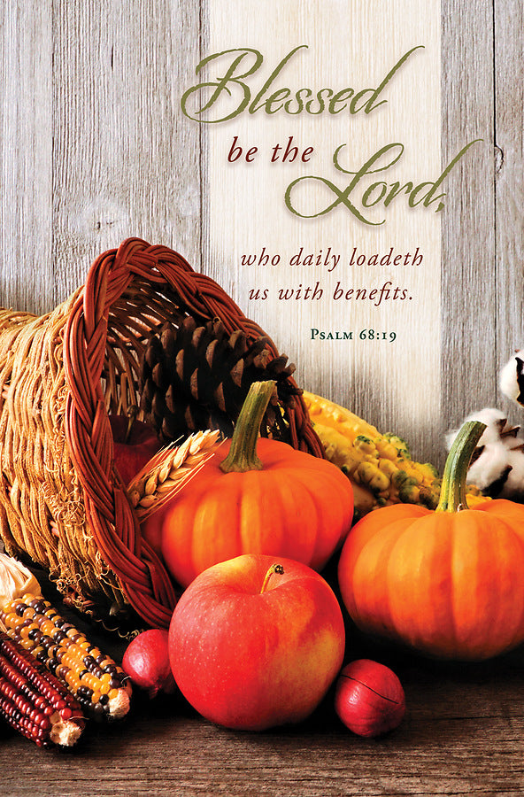 Blessed Be the Lord Thanksgiving Bulletin (pack of 100) - Re-vived