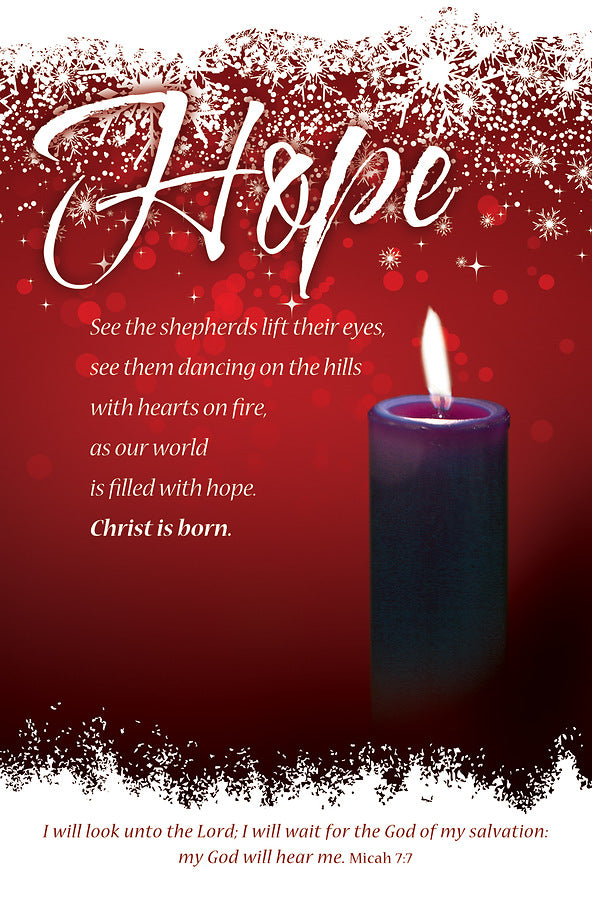 Hope Advent Week 1 Bulletin (pack of 100) - Re-vived