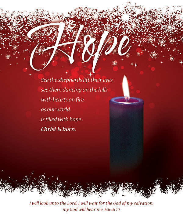 Hope Advent Week 1 Large Bulletin (pack of 100) - Re-vived