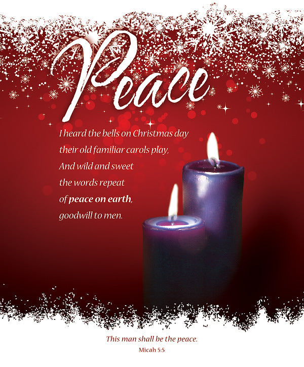 Peace Advent Week 2 Large Bulletin (pack of 100) - Re-vived