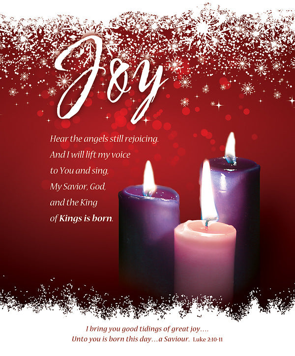Joy Advent Week 3 Large Bulletin (pack of 100) - Re-vived