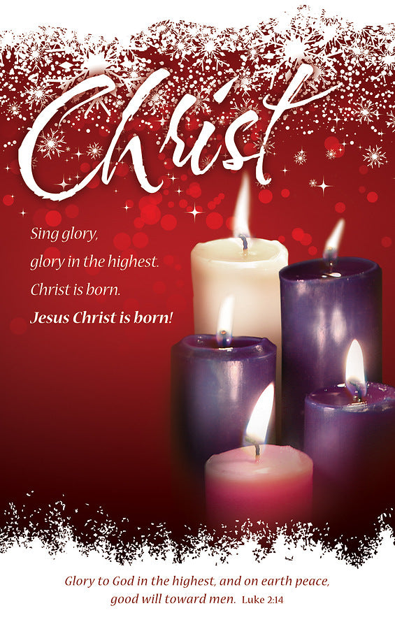 Christ Advent Week 5 Bulletin (pack of 100) - Re-vived