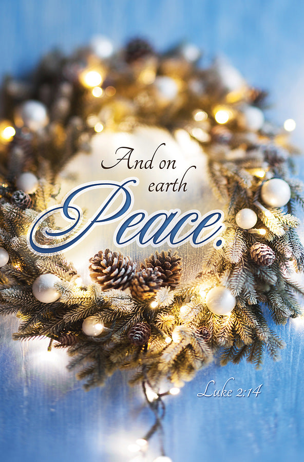And on Earth Peace Christmas Bulletin (pack of 100) - Re-vived