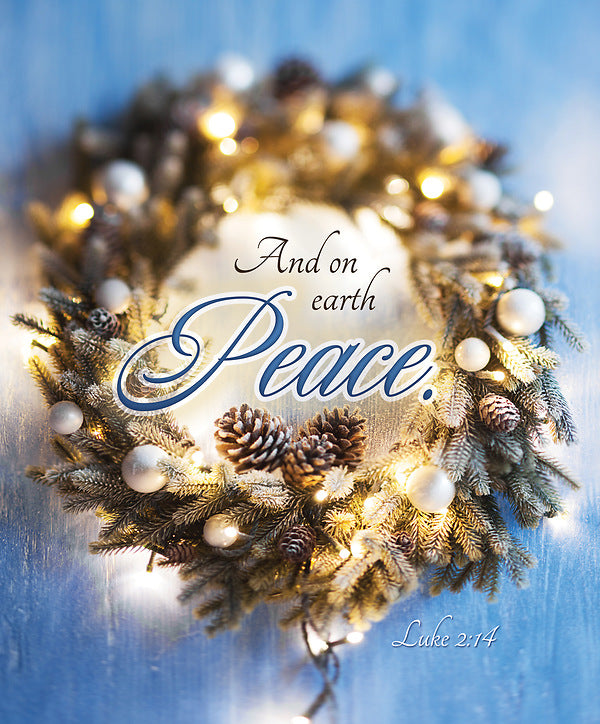 And on Earth Peace Christmas Large Bulletin (pack of 100) - Re-vived