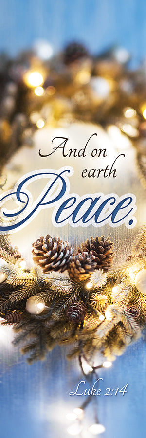 And on Earth Peace Christmas Bookmark (pack of 25) - Re-vived