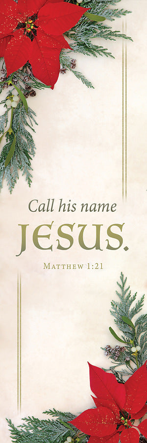 Call His Name Jesus Christmas Bookmark (pack of 25) - Re-vived