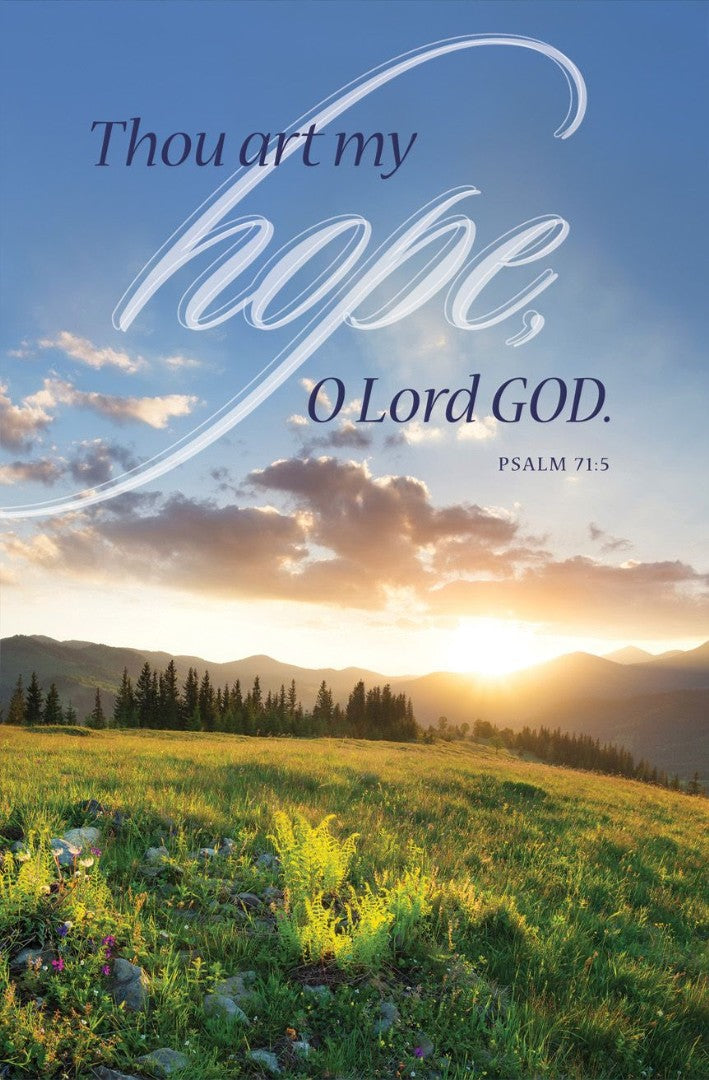 Thou Art My Hope Inspirational Bulletin (pack of 100)