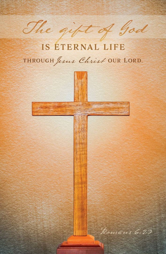 Gift of God is Eternal Life Funeral Bulletin (pack of 100) - Re-vived