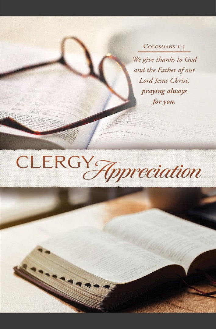 Clergy Appreciation Bulletin (pack of 100)