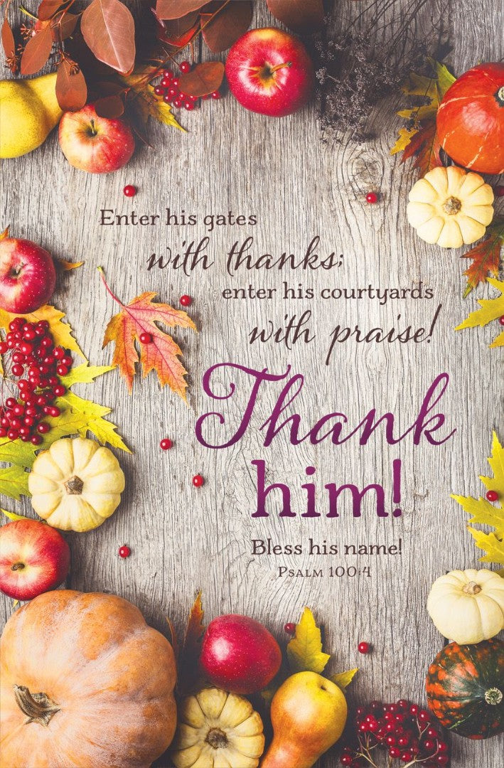 Thank Him Bulletin (pack of 100) - Re-vived