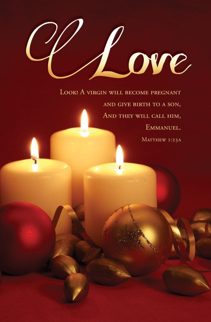 Love Matt. 1:23 Advent Week 4 Bulletin (pack of 100)