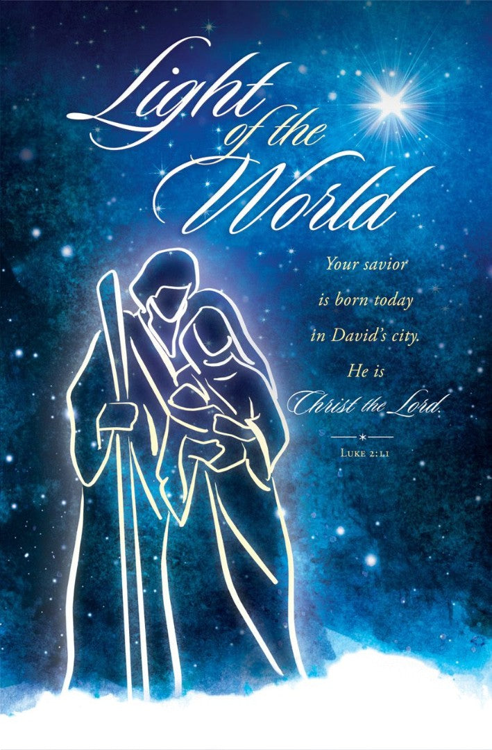 Light of the World Christmas Bulletin (pack of 100) - Re-vived