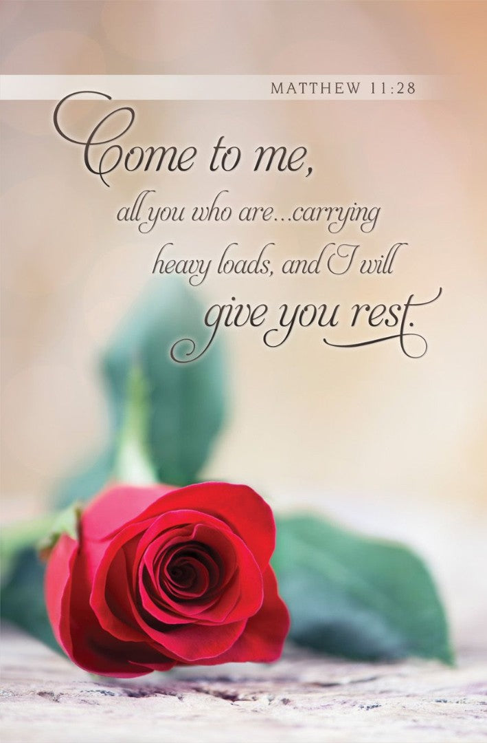 I Will Give You Rest Bulletin (pack of 100) - Re-vived