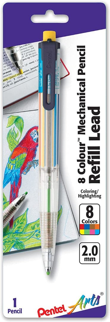 Pentel 8-Colour Mechanical Pencil (Blister Carded) - Re-vived