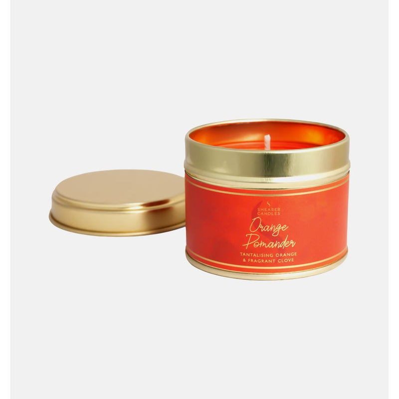 Orange & Pomander Scented Candles in a Tin
